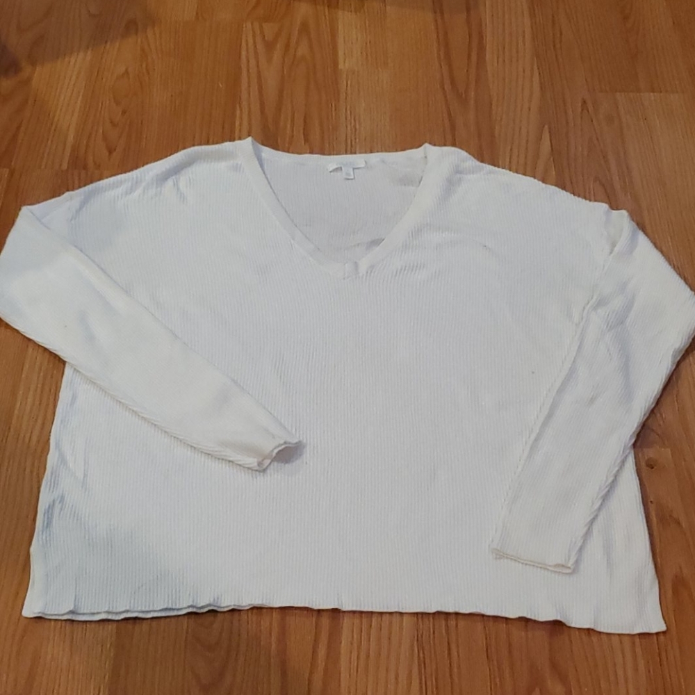 White rubber sweater